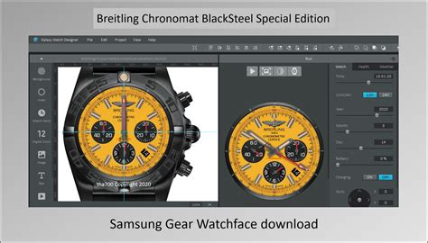 breitling watchface gear s3|Download the Breitling Chronomat Blacksteel Special Edition .